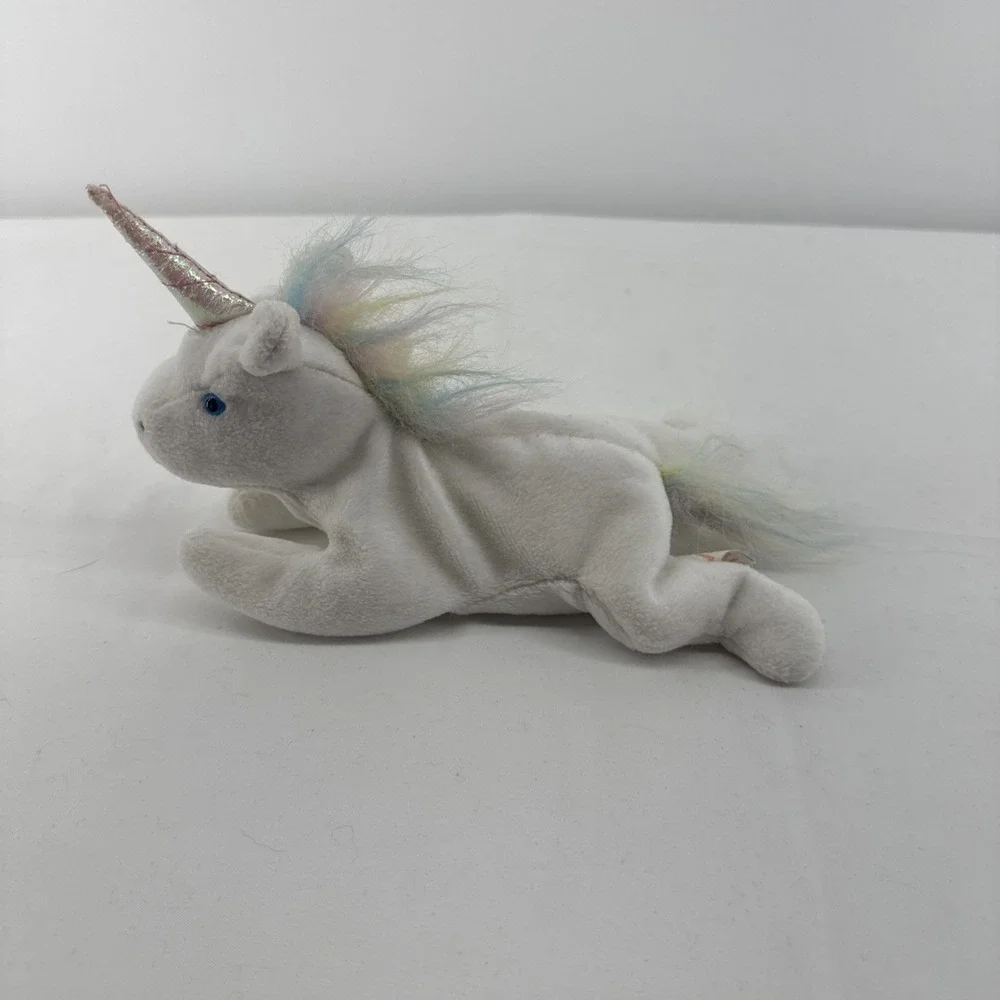 Ty Beanie Baby Mystic 1993 (5-21-1994) P.E. Pellets Plush Stuffed Animal Unicorn